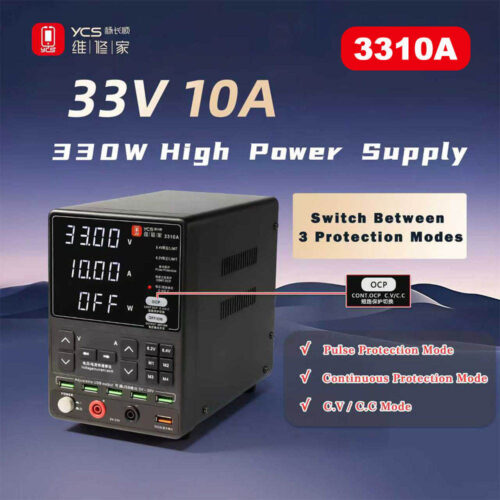 YCS 3310A 33V / 10A High-Power Low Ripple Triple Mode Regulated Power Supply for Mobile Phone Repair