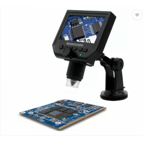 G600 Digital Portable Electronic Microscope 1-600X 3.6MP Continuous Magnifier with 4.3″ HD OLED Display for Phone Repair