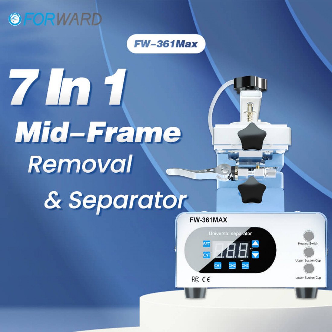 FORWARD FW-361Max 7 In 1 Edge Screen Mid-Frame Removal & Separator - Image 3