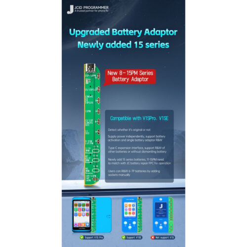 JC V1SE / V1S Pro Battery Adaptor for iPhone 8 – 15 Pro Max
