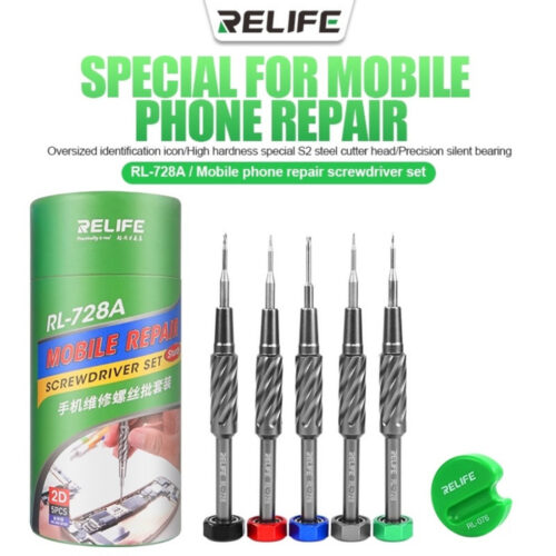 Relife RL-728A Strong Magnetic Adsorption S2 Bits Screwdriver Set