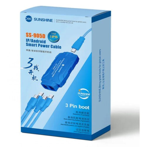 SUNSHINE SS-905D IPhone Android Power Boot Line Cable Power Supply Current Testing Cable