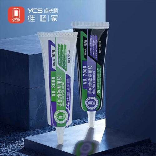 YCS No.8000 50ML High-Strength Phone Repair Glue Clear & Black