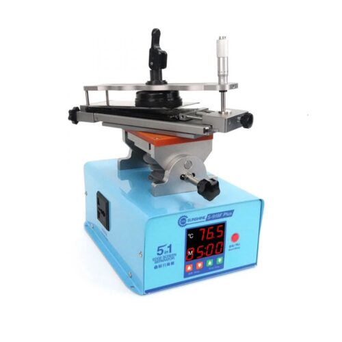 SUNSHINE S-918F Plus 360 Degree Rotary Curved Screen Separator Glue Remover Middle Frame Separation Heating Phone Repair Tools
