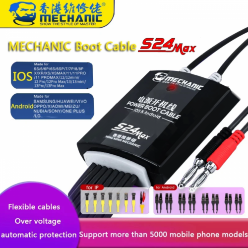 MECHANIC S24 MAX POWER BOOT CABLE FOR DC POWER SUPPLY WITH ANTI BURN PROTECTION