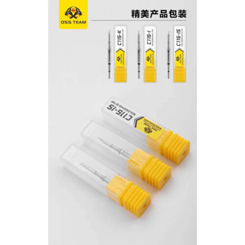 OSS TEAM C115-I / IS / K SOLDERING IRON TIPS COMPATIBLE WITH JBC SOLDERING STATION
