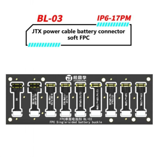 JTX BL-03 Power Cable Battery Soft FPC Connector Supports iPhone 6 to 17 Series