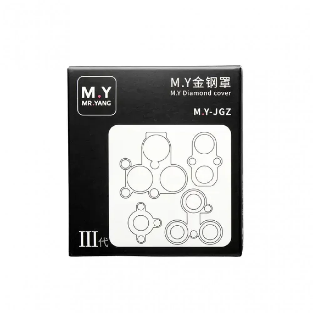 YCS Mr. Yang 4-in-1 Diamond Shield Rear Camera Repair Protective Cover Set for iPhone 6-17 Series