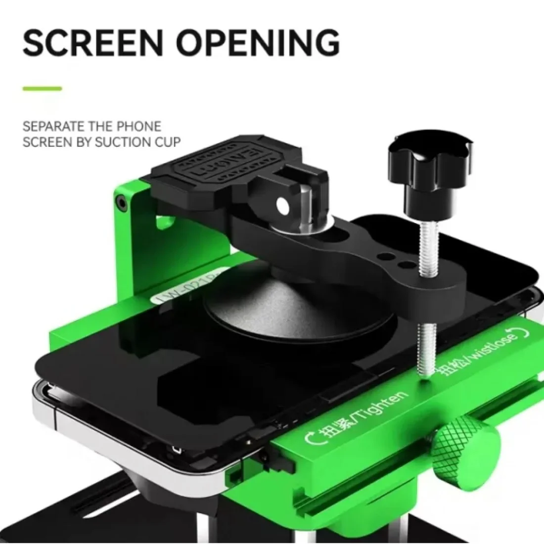 Luowei LW-021Pro 2-in-1 Universal 360° Rotating Mobile Phone Back Cover Glass Separation Fixture - Image 3
