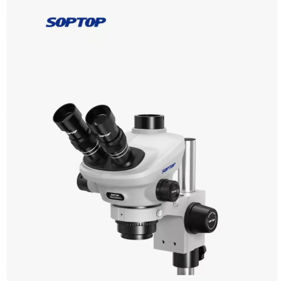 SOPTOP SZM-6565Pro (6.5X-65X) Trinocular Stereo Microscope With 0.5X Lens & LED Light - Image 2